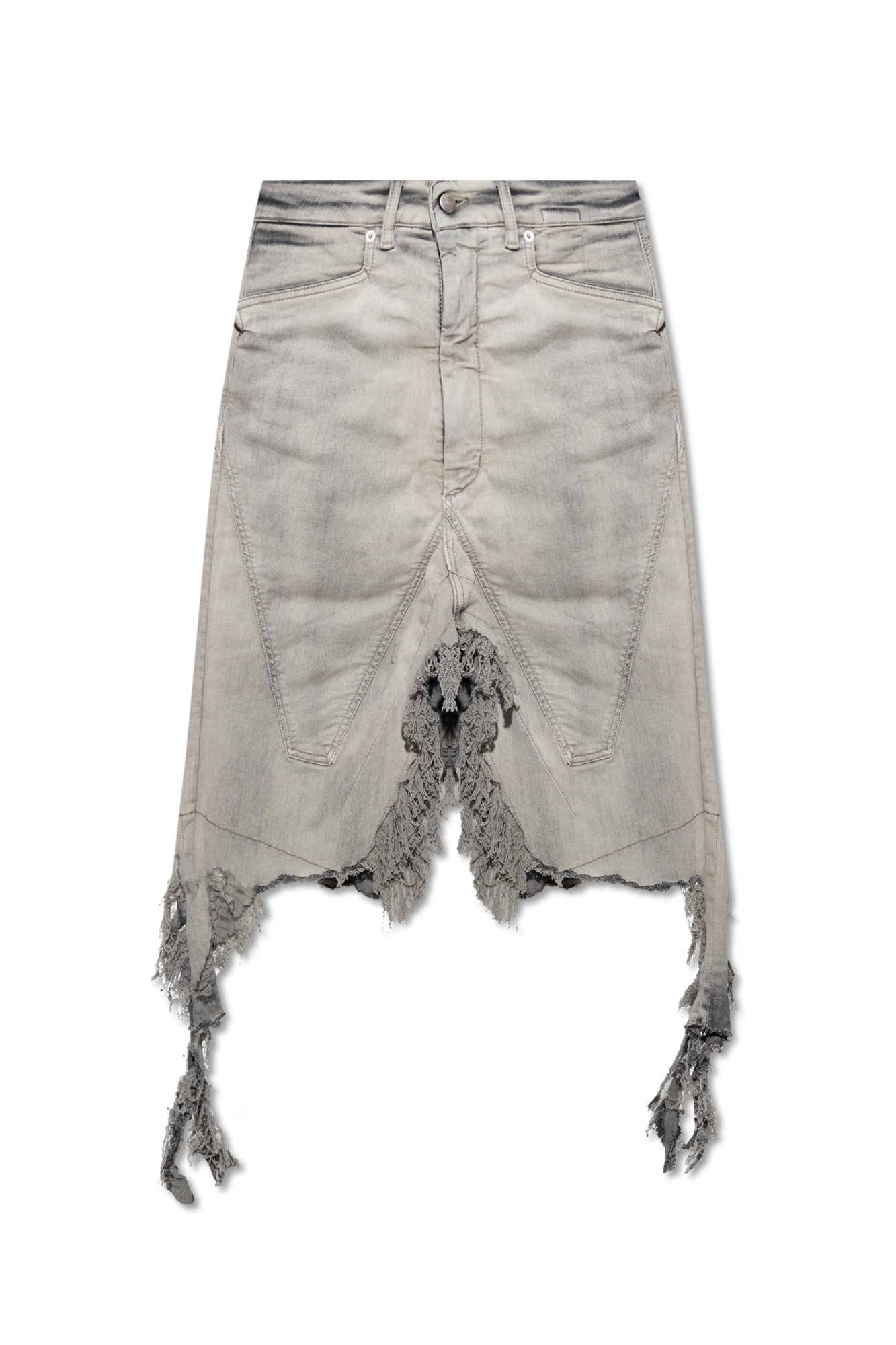 Grey Denim skirt Rick Owens GenesinlifeShops DO